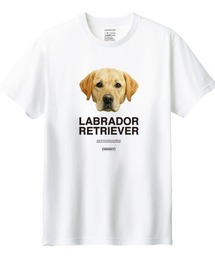 Moftique(モフティック) 半袖Tシャツ ラブラドールレトリーバー 犬 アニマル プリント 5.6オンス トップス カットソー レディース