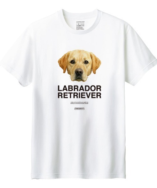 Moftique(モフティック)の「Moftique(モフティック) 半袖Tシャツ ラブラドールレトリーバー 犬 アニマル プリント 5.6オンス トップス カットソー レディース(Tシャツ/カットソー・レディース・ブラック/ホワイト・M/L)」の1枚目の写真