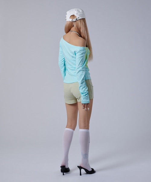 dollslutz(ドルズラッツ)の「【dollslutz】cupid crush tops / 【ドルズラッツ】キューピッドクラッシュトップス(Tシャツ/カットソー・レディース・サックスブルー・FREE)」の11枚目の写真