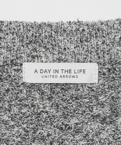 A DAY IN THE LIFE UNITED ARROWS(アデイインザライフユナイテッドアローズ)の「ブークレ バスケット ニットブルゾン ‐ウォッシャブル‐<A DAY IN THE LIFE>(ニット/セーター・レディース・ナチュラル/オレンジ/グレー系・FREE)」の16枚目の写真