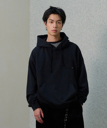 ゴシックワッフルアプリケフードTシャツ-FESK5105B03