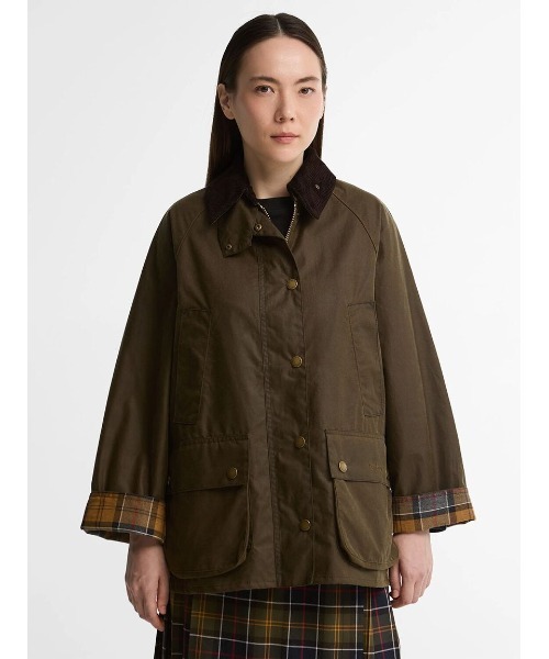 Barbour（バブアー）の「【BEDALE / ビデイル】ワックス ジャケット オーバーサイズ フィット（レディース）（ブルゾン・レディース・ベージュ/レッド/オリーブ・6/8/10）」の11枚目の写真