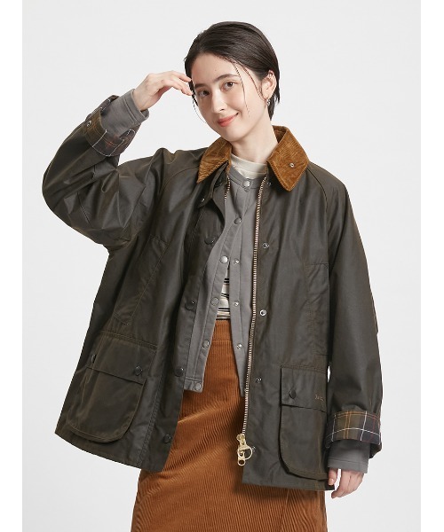 Barbour（バブアー）の「【BEDALE / ビデイル】ワックス ジャケット オーバーサイズ フィット（レディース）（ブルゾン・レディース・ベージュ/レッド/オリーブ・6/8/10）」の19枚目の写真