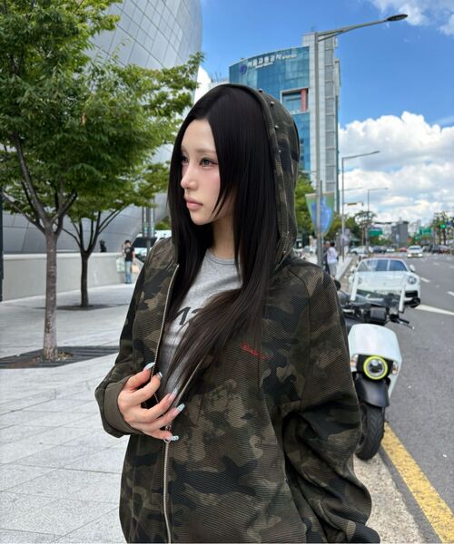 DAUSPICE(ディーオスピス)の「(DUC) ワッフル リラックスフィット ラウンジパンツ カモ(スウェットパンツ・レディース・デザートカモ・ONE SIZE)」の2枚目の写真