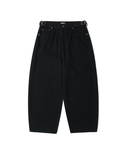 NICE GHOST CLUB(ナイスゴーストクラブ)の「3STAR CURVED JEANS ブラック(NG2GFUPA12A)(デニムパンツ・レディース・ブラック・X-SMALL/SMALL/MEDIUM/LARGE)」の3枚目の写真
