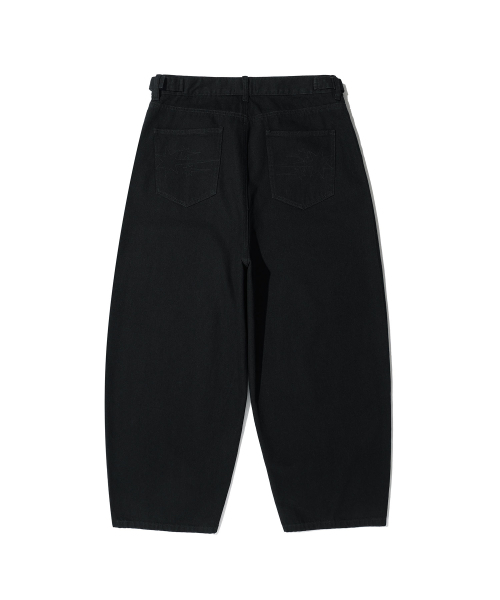 NICE GHOST CLUB(ナイスゴーストクラブ)の「3STAR CURVED JEANS ブラック(NG2GFUPA12A)(デニムパンツ・レディース・ブラック・X-SMALL/SMALL/MEDIUM/LARGE)」の4枚目の写真