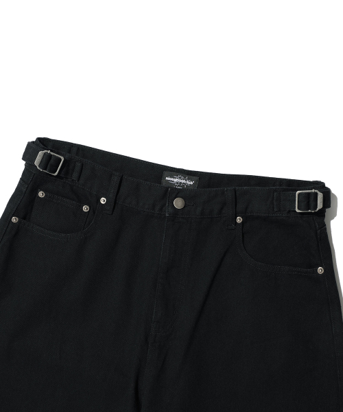 NICE GHOST CLUB(ナイスゴーストクラブ)の「3STAR CURVED JEANS ブラック(NG2GFUPA12A)(デニムパンツ・レディース・ブラック・X-SMALL/SMALL/MEDIUM/LARGE)」の5枚目の写真