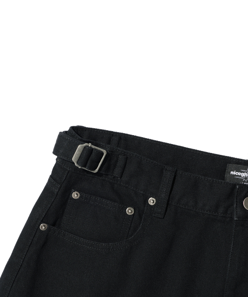 NICE GHOST CLUB(ナイスゴーストクラブ)の「3STAR CURVED JEANS ブラック(NG2GFUPA12A)(デニムパンツ・レディース・ブラック・X-SMALL/SMALL/MEDIUM/LARGE)」の6枚目の写真