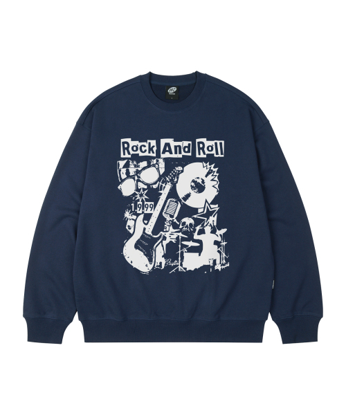 WILDROCK(ワイルドロック)の「ロックコラージュ オーバーサイズ スウェット_9 COL(スウェット・メンズ・ブラック/ベージュ/ネイビー/ブラウン/ピンク/ブルー/アイボリー/ダークグレー/チャコール・SMALL/MEDIUM/LARGE)」の16枚目の写真
