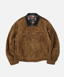 FRIZMWORKS（フリズムワークス）の「SUEDE STORM TRUCKER JACKET _ WHISKEY（ライダースジャケット）」