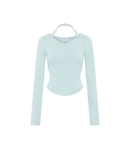 REISE MIYA（レイズミヤ）の「リリー ホルターネック レース ロングスリーブ [MINT]（Tシャツ/カットソー・レディース・その他・SMALL/MEDIUM）」の2枚目の写真