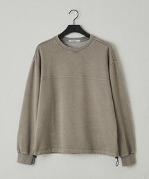 ピグメント裏毛クルーネック