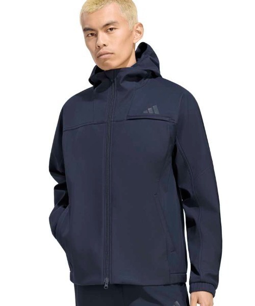 adidas(アディダス)の「アディダス adidas マストハブ 3層構造 フリース裏地 フルジップ ジャケット(ジャージ・メンズ・クリーム/オリーブ/ブラック/ネイビー・S/M/L/LL/3L)」の4枚目の写真