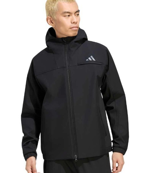 adidas(アディダス)の「アディダス adidas マストハブ 3層構造 フリース裏地 フルジップ ジャケット(ジャージ・メンズ・クリーム/オリーブ/ブラック/ネイビー・S/M/L/LL/3L)」の1枚目の写真