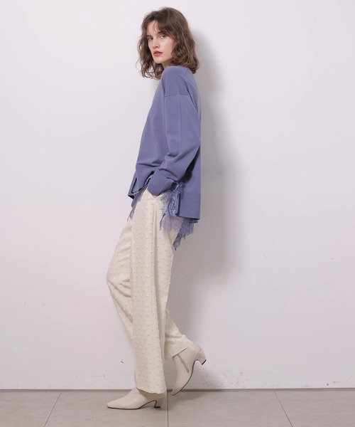 CADUNE(カデュネ)の「ドットジャガードパンツ(その他パンツ・レディース・ホワイト/ブラック・34/38/36)」の11枚目の写真