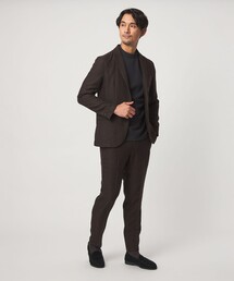 green label relaxing（グリーンレーベルリラクシング）の「【WEB限定】JUST fit ヘリンボーン ナロー セットアップ ジャケット&パンツ（スーツセット）」