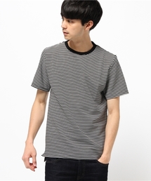 KATHARINE HAMNETT LONDON  | RIPPLE BORDER SHORT / リップルボーダー ショート(Tシャツ/カットソー)