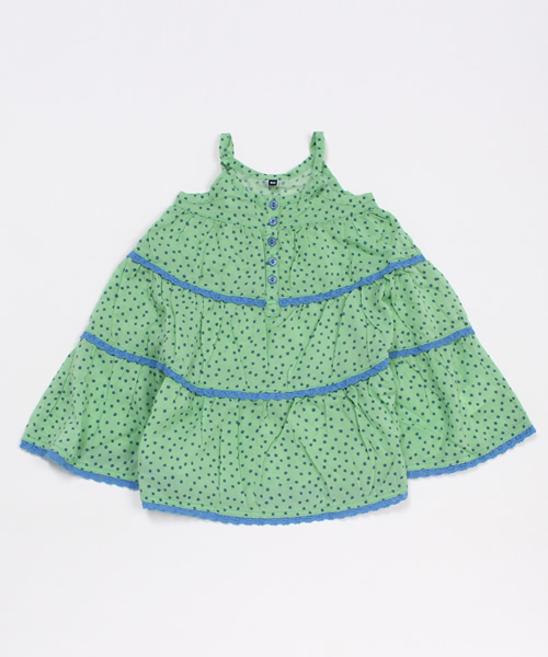 RUGGEDWORKS(ラゲッドワークス)の「ドット柄サマードレス(ワンピース・キッズ・ブルー/イエロー/ライトグリーン・90cm/100cm/130cm/140cm/110cm/120cm/80cm)」の2枚目の写真