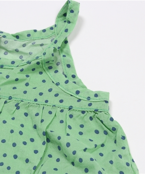 RUGGEDWORKS(ラゲッドワークス)の「ドット柄サマードレス(ワンピース・キッズ・ブルー/イエロー/ライトグリーン・90cm/100cm/130cm/140cm/110cm/120cm/80cm)」の6枚目の写真