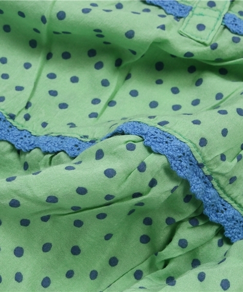 RUGGEDWORKS(ラゲッドワークス)の「ドット柄サマードレス(ワンピース・キッズ・ブルー/イエロー/ライトグリーン・90cm/100cm/130cm/140cm/110cm/120cm/80cm)」の9枚目の写真