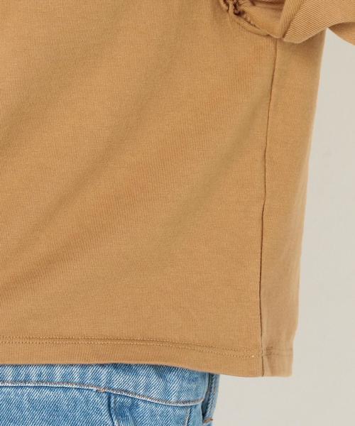 Another Edition（アナザーエディション）の「フリルスリーブTシャツ/AEBFC C フリル SL TEE◆（Tシャツ/カットソー・レディース・ブラック/ベージュ/ダークグリーン・FREE）」の4枚目の写真