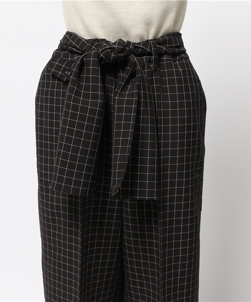 POU DOU DOU（プードゥドゥ）の「リボンベルト付きバミューダパンツ（その他パンツ・レディース・ダークグレー/ブラック/ダークブラウン・3）」の7枚目の写真