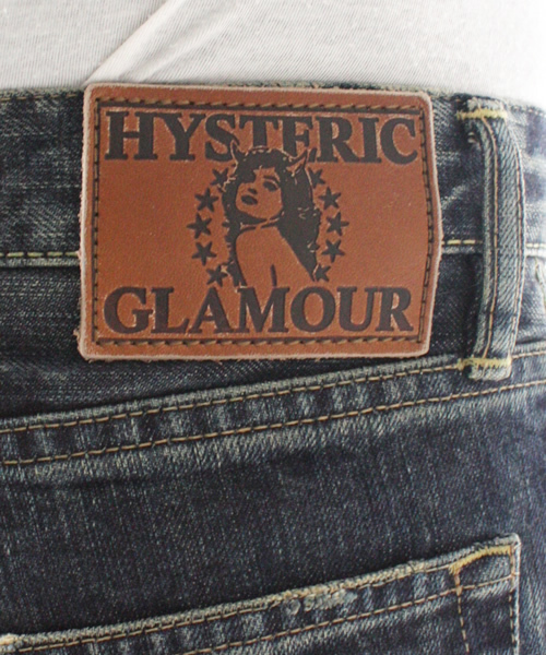 HYSTERIC GLAMOUR(ヒステリックグラマー)の「NOBU加工デニムスリムストレートパンツ,(デニムパンツ・メンズ・ブラック/インディゴブルー・28inch/30inch/32inch/34inch)」の10枚目の写真