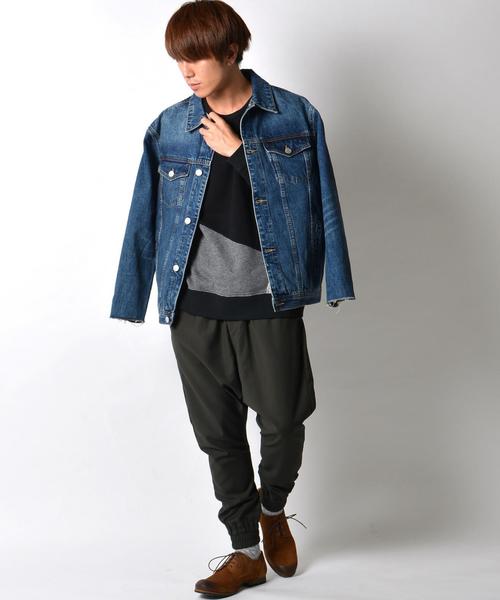 SHIPS JET BLUE（シップスジェットブルー）の「SHIPS JET BLUE: T/R サルエルパンツ■（その他パンツ・メンズ・オリーブ/グレー/ブラック・MEDIUM/LARGE）」の4枚目の写真