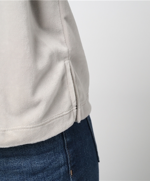 one after another NICE CLAUP(ワンアフターアナザーナイスクラップ)の「べロア刺繍PO(Tシャツ/カットソー・レディース・レッド系その他/ライトグレー/ブラック・FREE)」の9枚目の写真