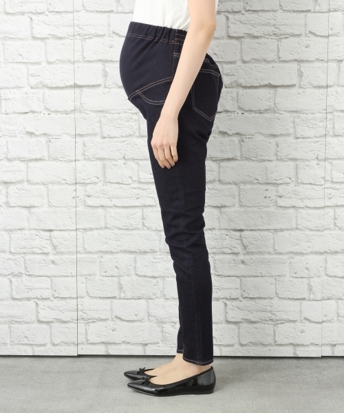 LEPSIM（レプシィム）の「マタニティ/ストレッチデニムスリムパンツ　738161（マタニティウェア/グッズ・レディース・ブルー系その他/ブルー/ワンウォッシュ/オフホワイト・SMALL/LARGE/MEDIUM）」の12枚目の写真