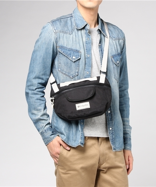 Columbia(コロンビア)の「プライスストリームミニショルダー(ショルダーバッグ・メンズ・ブラック/マルチ/グリーン/ベージュ/ネイビー・ONE SIZE)」の14枚目の写真