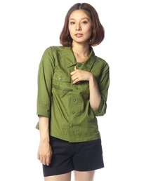 CIAOPANIC | 7分ミリタリーシャツ(シャツ/ブラウス)