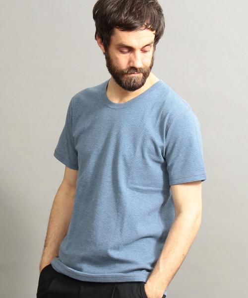 BEAUTY&YOUTH UNITED ARROWS（ビューティーアンドユースユナイテッドアローズ）の「BY スパン フライス カットソー ◆（Tシャツ/カットソー・メンズ・ロイヤルブルー/ダークグレー/ホワイト・SMALL/MEDIUM/LARGE/X-LARGE）」の6枚目の写真