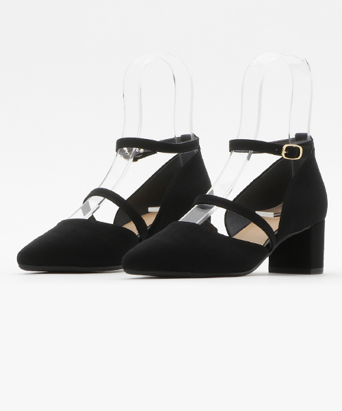 STUDIOUS（ステュディオス）の「リネンライクダブルチョーカーパンプス（パンプス・レディース・キャメル/ライトグレー/ブラック・MEDIUM/SMALL/LARGE）」の10枚目の写真