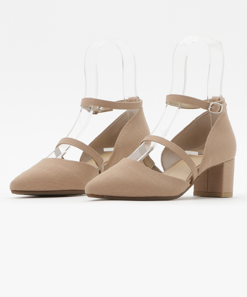 STUDIOUS（ステュディオス）の「リネンライクダブルチョーカーパンプス（パンプス・レディース・キャメル/ライトグレー/ブラック・MEDIUM/SMALL/LARGE）」の11枚目の写真