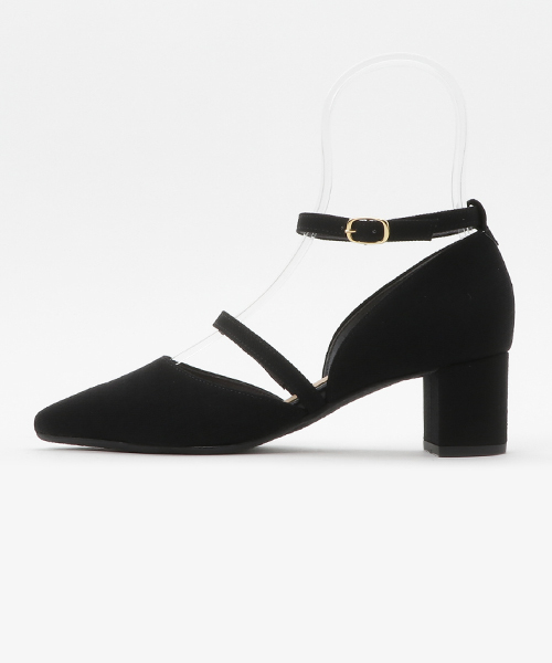 STUDIOUS（ステュディオス）の「リネンライクダブルチョーカーパンプス（パンプス・レディース・キャメル/ライトグレー/ブラック・MEDIUM/SMALL/LARGE）」の4枚目の写真