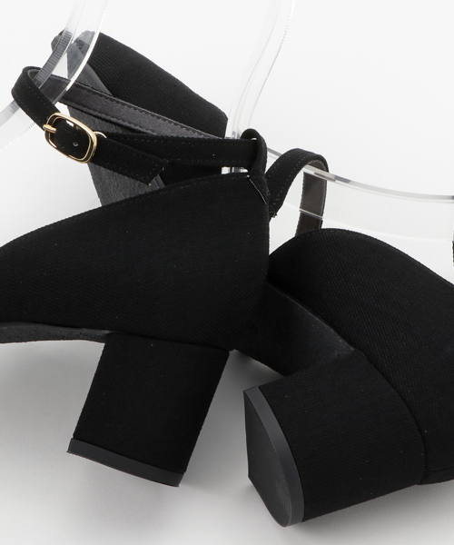 STUDIOUS（ステュディオス）の「リネンライクダブルチョーカーパンプス（パンプス・レディース・キャメル/ライトグレー/ブラック・MEDIUM/SMALL/LARGE）」の9枚目の写真