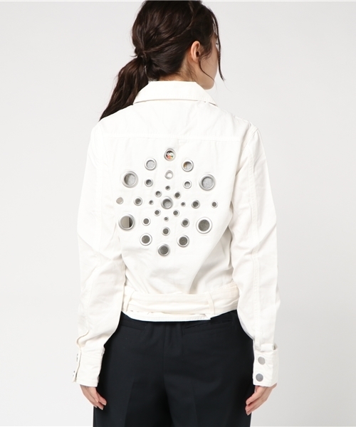 Desigual（デシグアル）の「「Desigual/デシグアル」ライダース風ジャケット（デニムジャケット・レディース・ホワイト系その他・XXX-LARGE/L/XL/M/XXL/S）」の10枚目の写真
