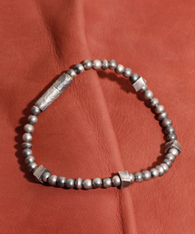 GILD（ギルド）の「GILD / ギルド / Frosted processing twist beads bracelet フロスティド プローセシング ツイスト ビーズ ブレスレット / G171-BR05（ブレスレット）」