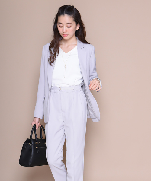 12Twelve Agenda（トゥエルブ　アジェンダ）の「ダブルクロステーラードジャケット（スーツジャケット・レディース・ピンクベージュ/ブラック/ライトグレー・M）」の15枚目の写真