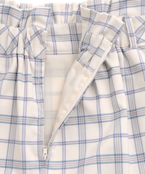 MAJESTIC LEGON（マジェスティックレゴン）の「ヘムフリルチェックIラインスカート（スカート・レディース・ピンク系その他2/ホワイト系その他2/ブルー系その他4・MEDIUM）」の19枚目の写真