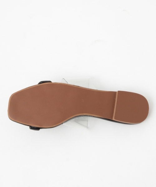 A part by（アパートバイ）の「クリアコンビフラットサンダル　788859 （サンダル・レディース・レッド/ブラウン/ブラック・LARGE/MEDIUM）」の5枚目の写真