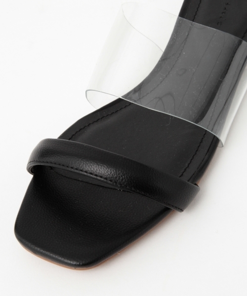 A part by（アパートバイ）の「クリアコンビフラットサンダル　788859 （サンダル・レディース・レッド/ブラウン/ブラック・LARGE/MEDIUM）」の4枚目の写真