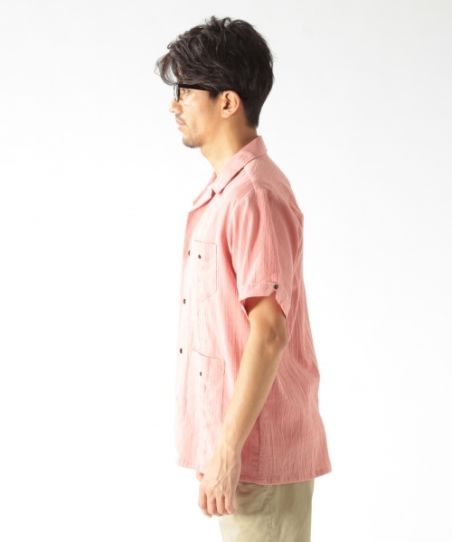BAYFLOW(ベイフロー)の「BAYFLOW/刺繍キューバシャツ 18SS(シャツ/ブラウス・メンズ・ピンク/チャコール/ホワイト・MEDIUM/LARGE)」の5枚目の写真