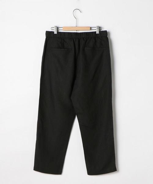 coen（コーエン）の「リネンミックスワイドアンクルイージーパンツ（その他パンツ・メンズ・ダークブラウン/ブラック/ベージュ・LARGE/SMALL/MEDIUM/X-LARGE）」の4枚目の写真