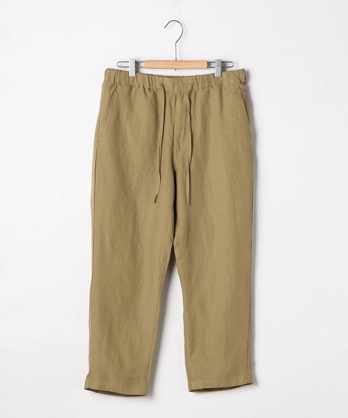 coen（コーエン）の「リネンミックスワイドアンクルイージーパンツ（その他パンツ・メンズ・ダークブラウン/ブラック/ベージュ・LARGE/SMALL/MEDIUM/X-LARGE）」の9枚目の写真
