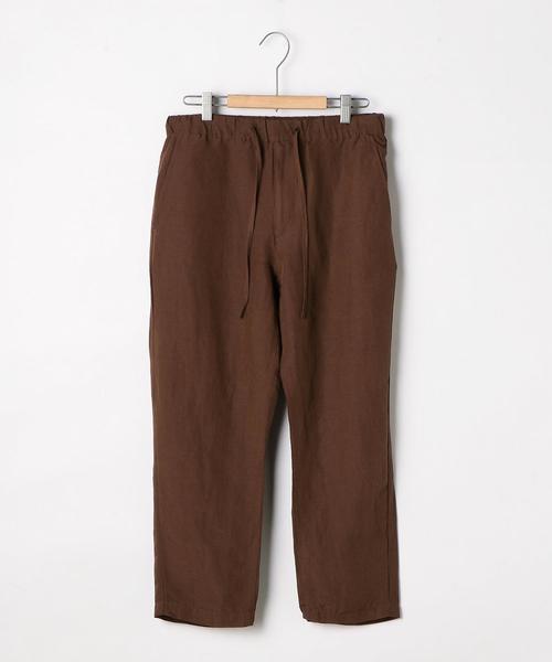 coen（コーエン）の「リネンミックスワイドアンクルイージーパンツ（その他パンツ・メンズ・ダークブラウン/ブラック/ベージュ・LARGE/SMALL/MEDIUM/X-LARGE）」の8枚目の写真