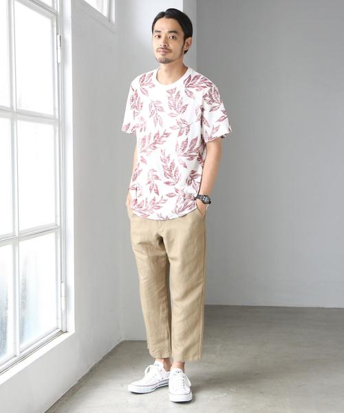 coen（コーエン）の「リネンミックスワイドアンクルイージーパンツ（その他パンツ・メンズ・ダークブラウン/ブラック/ベージュ・LARGE/SMALL/MEDIUM/X-LARGE）」の19枚目の写真