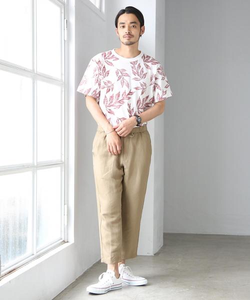 coen（コーエン）の「リネンミックスワイドアンクルイージーパンツ（その他パンツ・メンズ・ダークブラウン/ブラック/ベージュ・LARGE/SMALL/MEDIUM/X-LARGE）」の18枚目の写真