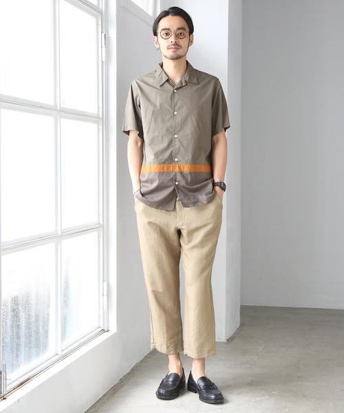 coen（コーエン）の「リネンミックスワイドアンクルイージーパンツ（その他パンツ・メンズ・ダークブラウン/ブラック/ベージュ・LARGE/SMALL/MEDIUM/X-LARGE）」の17枚目の写真